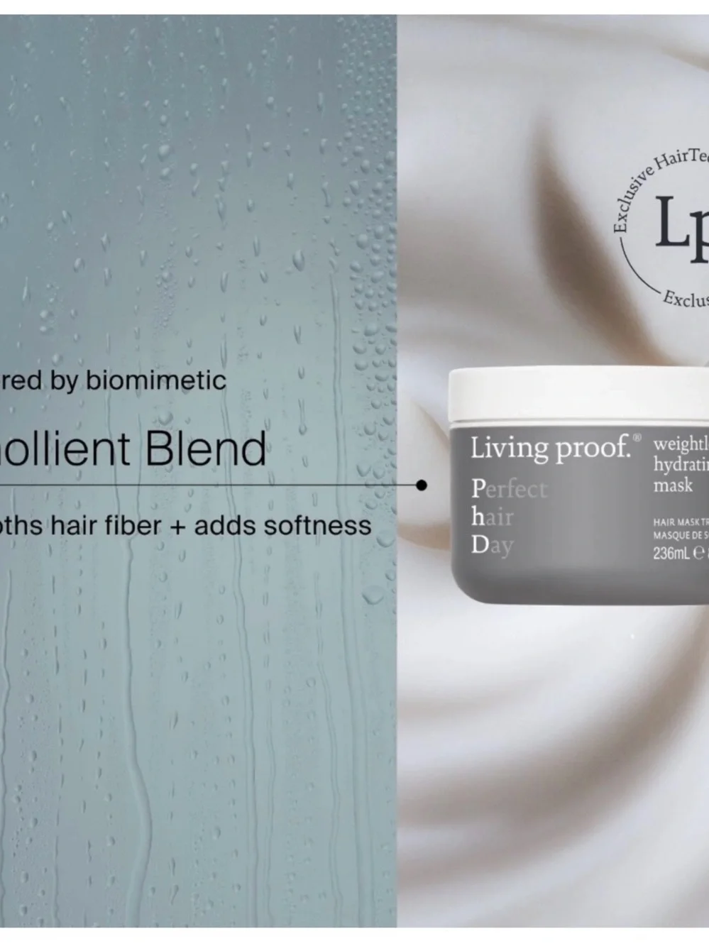 Living Proof Weightless Hydrating Mask - Gray and White